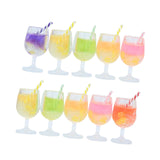 Maxbell 10 Pieces 1:12 Bottles Charms Keychains Bag Pendant Charm Pendants Sand Table