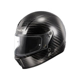 Carbon Fiber full-coverage, Retro design, Lightweight, certified Approved, Unisex Bright Black M