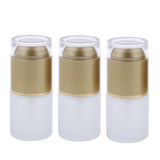 Maxbell Maxbell 3 Piece 20ml Frosting Glass Refillable Empty Pump Spray Bottle 01 Golden Cap
