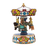 Maxbell Musical Carousel Music Box Tabletop Lovely Wind up Musical Box Holiday Gifts
