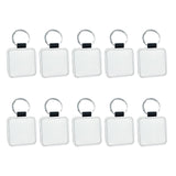 Maxbell 20 Pieces Blank Keychain Key Chain Alloy Key Rings Keyring Bag Tag Craft