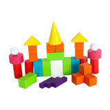 Maxbell Wooden Geometric Solids Educational Toy 3D Shapes for Teaching for Kids Home