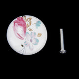 Maxbell 1 x Pastoral  Ceramic Cabinet Wardrobe Cupboard Knob Pull Handle