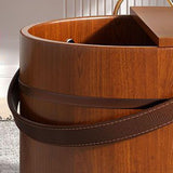 Maxbell Wood Foot Bath Portable Multipurpose Foot Soak Tub for Travel Home Use Sauna with lid