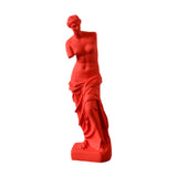 Maxbell Nordic Art Statue Art Ornament Sculpture for Countertop Furnishings Entryway red