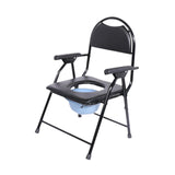 Maxbell Commode Chair Nonslip with Backrest Multipurpose for Disabled Adults Elderly Type A