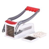 Maxbell Manual French Fry Cutter Practical Potato Cutter for Carrots Cucumbers Fruit Red
