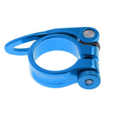 Maxbell Maxbell SeatPost Clamp Tube Clip Quick Release Mountain Road Bike Part 31.8mm Blue