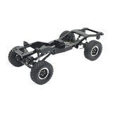 Maxbell 1:12 Scale RC Car Body Chassis Frame with Wheel Tire for MN82 LC79 Truck DIY black