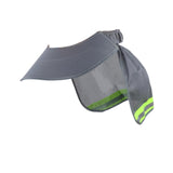 Maxbell Hard Hat Sun Shade Wide Brim Breathable Outdoor Activities Neck Shield Cover Gray