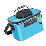 Maxbell Maxbell Foldable Fishing Bucket with Handles Folding Portable Fish Protection Bucket blue