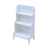 Maxbell Dollhouse Storage Rack Dollhouse Living Room Decor 1: 12 Dollhouse Bookshelf White