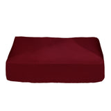 Maxbell Jacquard Polyester Spandex Sofa Seat Cushion Chair Cushion - Wine Red