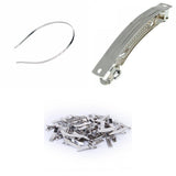 Maxbell BULK 4mm Headband, Double Prong Clip 35mm, French Clips Hair Bows Barrettes 50mm