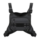 Maxbell Chest Rig Vest Pack Pouch Outdoor Chest Bag for Hiking Backpacking Women Men Black