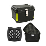 Maxbell 45L Motorcycle Top Case Motorbike Tail Box Trunk for Scooter Motorcycle With Base Lining