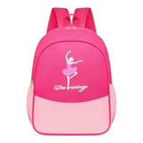 Maxbell Ballet Dance Backpack Portable Children Dancing Tap Cute Girls Ballerina Bag Rose Red Pink