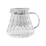 Maxbell Pour over Coffee Pot 600ml Coffee Dispenser for Coffee Maker Drinking Office Clear