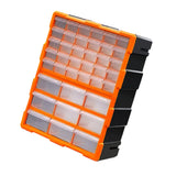 Maxbell Drawers Storage Cabinet Toolbox Makeup Organizer for Toys Small Items Screws Orange 39 Drawers