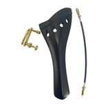 Maxbell 4/4 Violin Tailpiece Portable Fine Workmanship Replacement for Beginner Gift Black