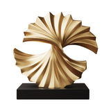 Maxbell Wave Modern Shelf Decor Collection Wave Resin Statue for Home Entrance Decor Style A