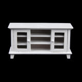 Maxbell 1:12 Dollhouse Miniature Wooden TV Cabinet-White