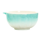 Maxbell Matcha Bowl with Spout Handcrafted Home Making Tools Tea Bowl for Tea Lovers Cyan Blue