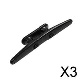 Maxbell 3xBlack Nylon Closed Base Marine Boat Cleat