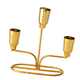 Maxbell Metal Candle Holder Candle Stick Holder for Festival Anniversary Living Room Gold