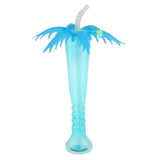 Maxbell 2pcs Tropical Palm Tree Luau Yard Cup Hawaiian Summer Party Drinks Cup Blue