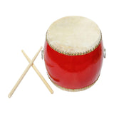 Maxbell Chinese Waist Drum Chinese Wooden Drum for Performance Music Education Dance