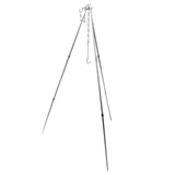 Maxbell Maxbell Aluminum Alloy Cooking Picnic Pot Fire Oven Tripod Hanger Grill Stand 3 Leg with Hook and Chain