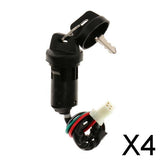 Maxbell 4xIgnition Key Scooter ATV Moped Kart Electric Motorcycle Switch Lock 4 Wire