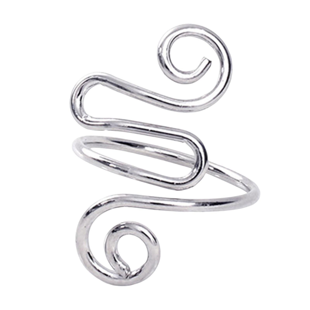 Maxbell Crochet Tension Ring Loop Ring Yarn Tension Control Ring for Mother Her Gift silver
