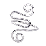 Maxbell Crochet Tension Ring Loop Ring Yarn Tension Control Ring for Mother Her Gift silver