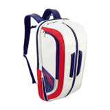Maxbell Badminton Rackets Backpack PU Leather Professional Lightweight for Men Women White Red