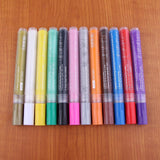 12 Pieces Acrylic Paint Markers Pen for Painting on Glass, Metal, Canvas, Wood, Stone, Ceramic, Fabric, Photo Album, Scrapbook, Card Making - Aladdin Shoppers