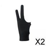 Maxbell 2xArtist Drawing Glove Elastic for Tracing Board Pencil Sketching Painting Two Finger S