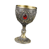 Maxbell Wine Cup Tableware Bar Mini Chalice Collection Vintage Embossed Water Goblet Gray