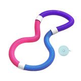 Maxbell Foldable Fitness Hoop Versatile Exercise Ring for Travel Waist Pilate Indoor Pink with 1.2kg