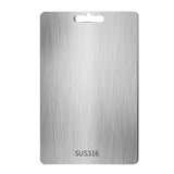 Maxbell Stainless Steel Cutting Board Sleek Chopping Board for Indoor Camping Hiking 34cmx23cm