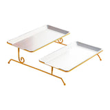 Fruit Tray Gifts Versatile Vegetables Breakfast Tray for Hotel Holiday Party Silver