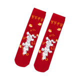 Maxbell Children Stockings Winter Warm Socks New Year Socks for Kids Gifts Red