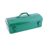 Maxbell Metal Tool Box with Lock Latch Green Tool Organizer for Garage Home Workshop 42cmx15cmx20cm
