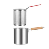 Maxbell Deep Frying Pot Easy to Clean Deep Fryer Pot for Chicken French Fries Donuts Without Tongs