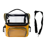 Maxbell Makeup Case Transparent Waterproof Make up Organizer for Women Makeup Artist orange