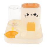 Maxbell Automatic Pet Feeder Multifunction Pet Feeding Bowl for Cat Small Dogs Bunny Yellow
