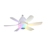 Maxbell Ceiling Fan with Light with Remote Ceiling Lighting for Bar Dorm Living Room white