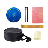 Maxbell Steel Drum Musical Instrument Hand Pan Drum for New Year's Gift Concert Yoga dark blue