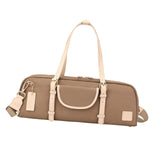 16/17 Hole Flute Carrying Bag Soft Multifunctional Wear Resistant Flute Case Brown